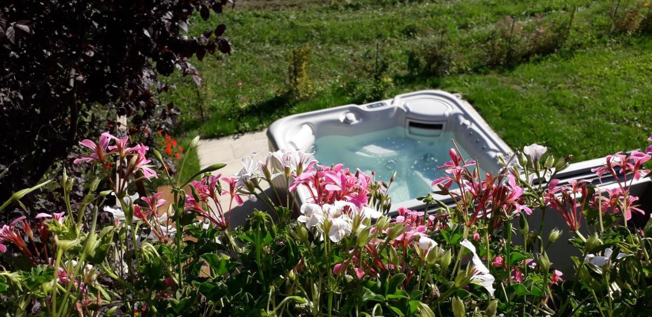 A4 Km De Megeve Tres Joli Studio Avec Jacuzzi ,Vue Sur Les Montagnes Au Calme Praz-sur-Arly Kültér fotó