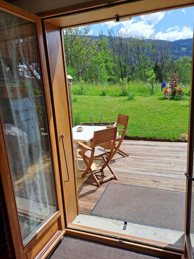 A4 Km De Megeve Tres Joli Studio Avec Jacuzzi ,Vue Sur Les Montagnes Au Calme Praz-sur-Arly Kültér fotó