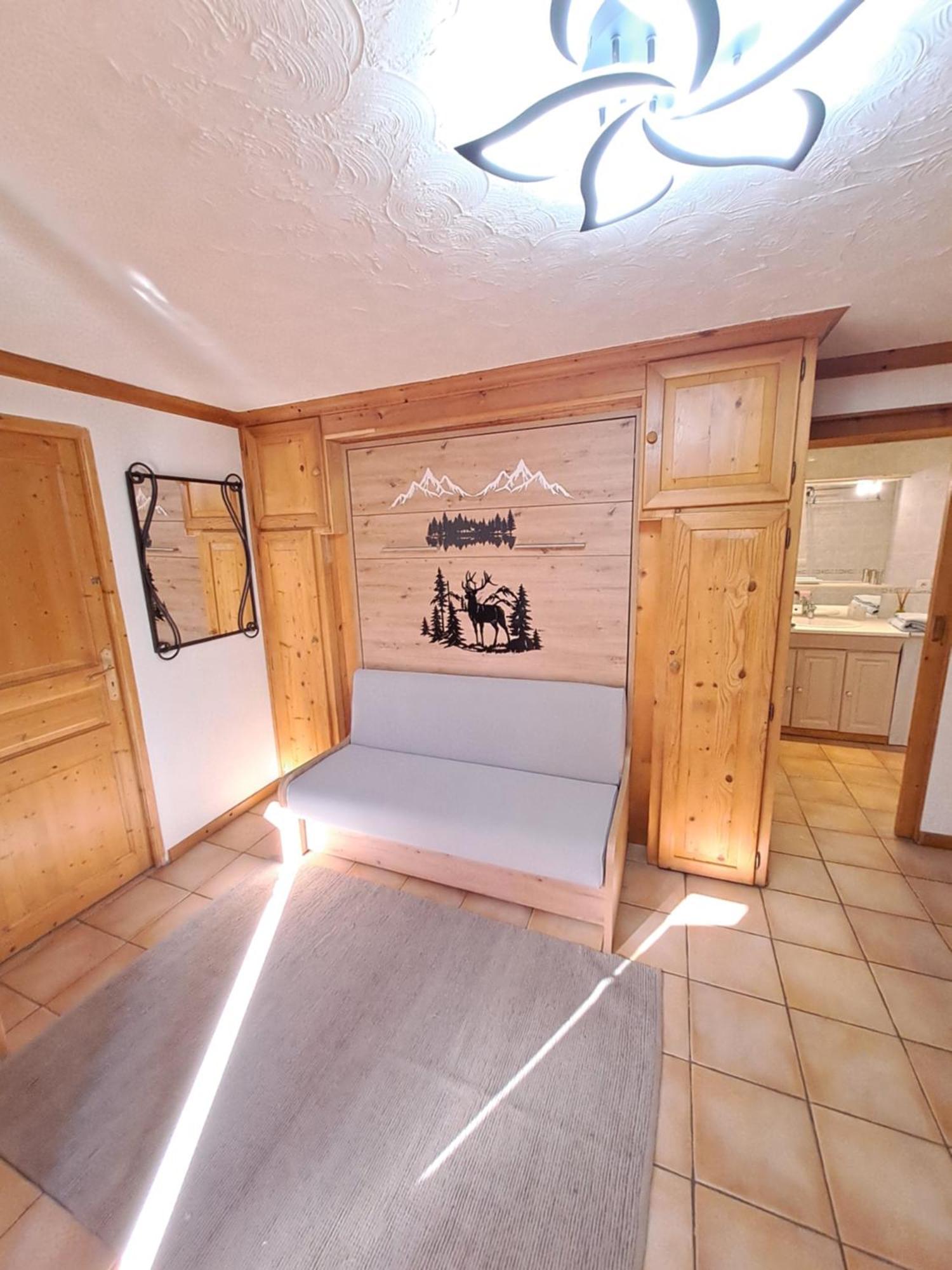 A4 Km De Megeve Tres Joli Studio Avec Jacuzzi ,Vue Sur Les Montagnes Au Calme Praz-sur-Arly Kültér fotó